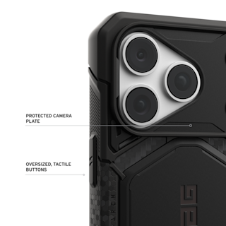 UAG Monarch Pro iPhone 18 Pro Case iPhone 18 Pro in Carbon Fiber detail view