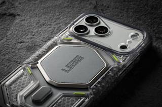 UAG Monarch Pro Veil iPhone 18 Pro Case iPhone 18 Pro in Veil Ash lifestyle view