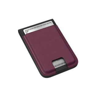 UAG Metropolis Vegan Leather MagSafe Wallet Wallets case in PU Deep Purple Synth detail view