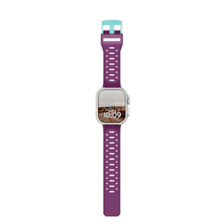 UAG Civilian Silicone Strap for Apple Watch Apple Watch case in Deep Purple Synth/Aqua
