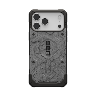 UAG Pathfinder Case With MagSafe For Apple iPhone - Grey Topography 2 iPhone 17 Pro Max in iPhone 17 Pro Max