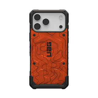 UAG Pathfinder Case With MagSafe For Apple iPhone - Orange Topography 2 iPhone 17 Pro Max in iPhone 17 Pro Max