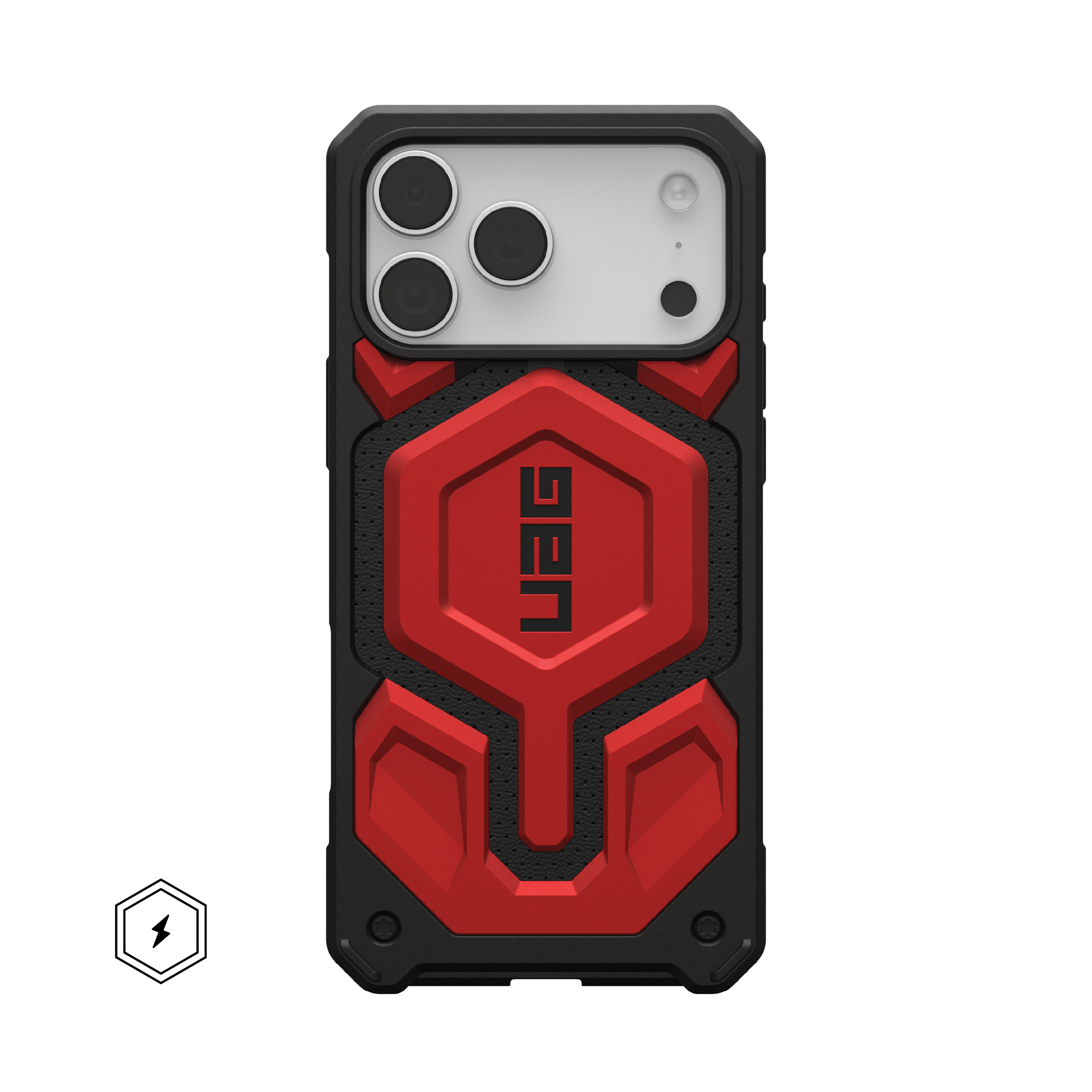 UAG iPhoneハードケース レッド/ブラック　iPhone17promax UAG iPhone 17 Pro Max Case with MagSafe, 25ft Drop Protection