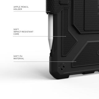 UAG Metropolis Tact.Armr iPad 11" (A16) (11th Gen, 2025) Folio Case iPad 11" (A16) (11th Gen, 2025) in Black