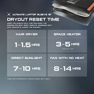 UAG 16" Ultimate Laptop Sleeve with DRYOUT® Active Moisture-Removal Technology™ Tablet & Laptop Sleeves case in Black