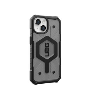 UAG Pathfinder Clear iPhone 15 Case iPhone 15 in Ash detail view