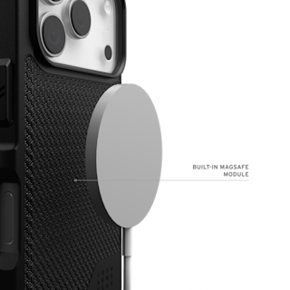 UAG Metropolis LT iPhone 17 Pro Case iPhone 17 Pro in Kevlar® Black detail view