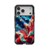 Civilian LT Case With MagSafe For Apple iPhone - Tattered Waving Old Glory