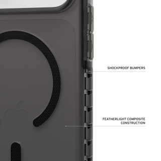 UAG Plyo LT iPhone 18 Pro Case iPhone 18 Pro in Ash/Black detail view