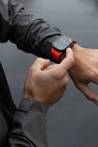 UAG Pathfinder Strap for Apple Watch Ultra 3, Ultra 2, & Ultra Apple Watch Ultra 3/Ultra 2/Ultra case in Ash/Active Lava l...