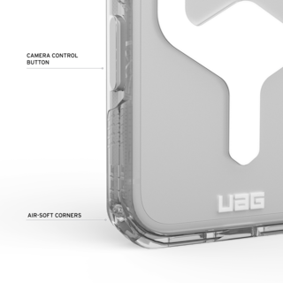 UAG Plyo iPhone 18 Pro Case iPhone 18 Pro in Ice/White detail view