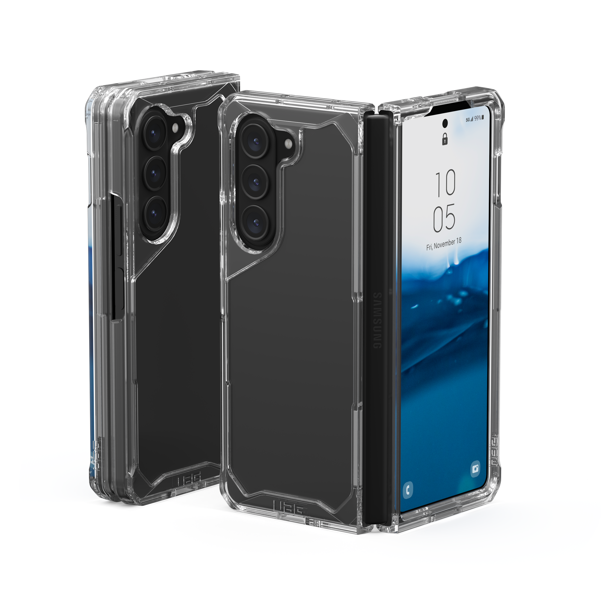 Galaxy Z Fold5 (2023) Case Clear Open Hinge Plyo UAG | Urban Armor