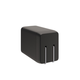 UAG 65W 3-Port Wall Charger with Two 6ft Cable Bundle Power Cable case in Black