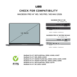 UAG Essential Armor MacBook Pro 14" (M5/M4/M3 Max & Pro) Case MacBook Pro 14" in Ice detail view