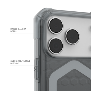 UAG Essential Armor iPhone 18/17 Pro Case iPhone 18 Pro in Ash detail view