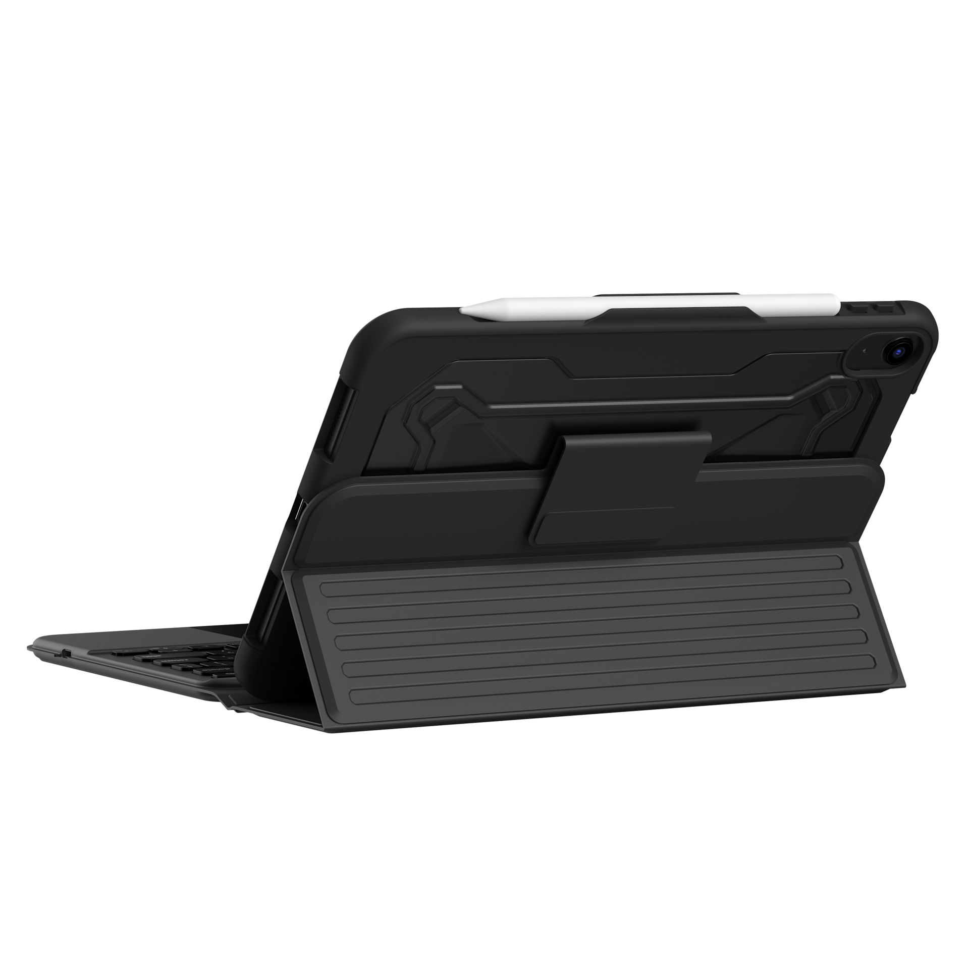 Rugged Bluetooth Detachable Keyboard with Trackpad & Backlit Keys Case ...