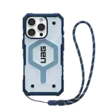 iPhone 16 Pro - Pathfinder Clear MagSafe Blues Case + Blues Lanyard