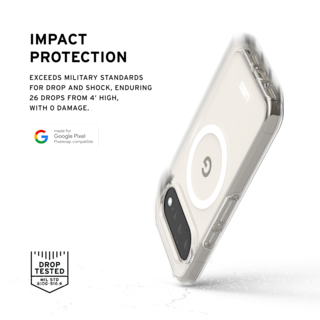 UAG Scout Clear Pixel 11 Case Pixel 11 in Ice/White