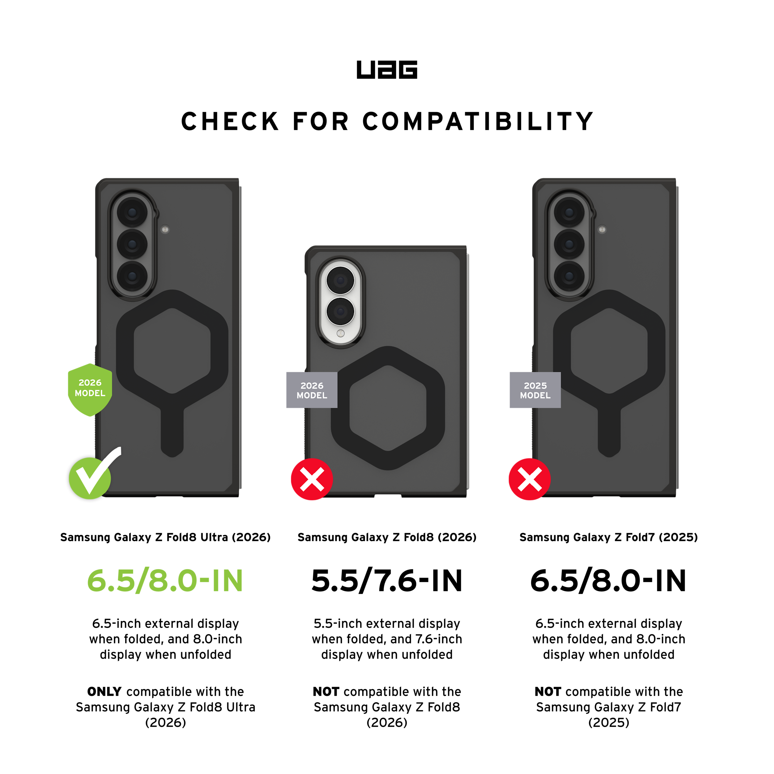 UAG Mouve Galaxy Z Fold8 Ultra Case MagSafe Compatible Military