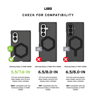 UAG Mouve XTE Galaxy Z Fold8 Case Z Fold8 in Ice detail view