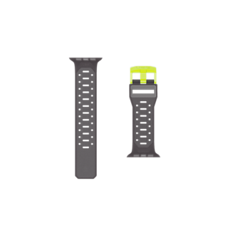 UAG Civilian Silicone Strap for Apple Watch Ultra 3, Ultra 2, & Ultra Apple Watch Ultra 3/Ultra 2/Ultra case in Smoke/Acti...