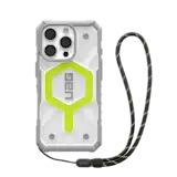 iPhone 16 Pro Pathfinder Clear MagSafe Active Neon Case + Black Neon Lanyard