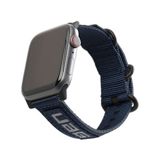 UAG Nato Eco Series Strap for Apple Watch Ultra 2/Ultra Apple Watch Ultra 3/Ultra 2/Ultra case in Mallard detail view