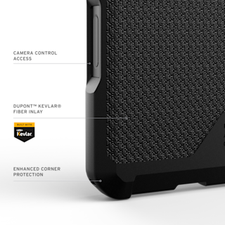 UAG Metropolis LT iPhone 17 Pro Case iPhone 17 Pro in Kevlar® Black detail view