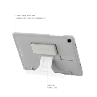 UAG Scout Healthcare Series Galaxy Tab A11+ Plus 11" with Kickstand & Hand Strap Case Tab A11+ Plus 11" in White/Grey