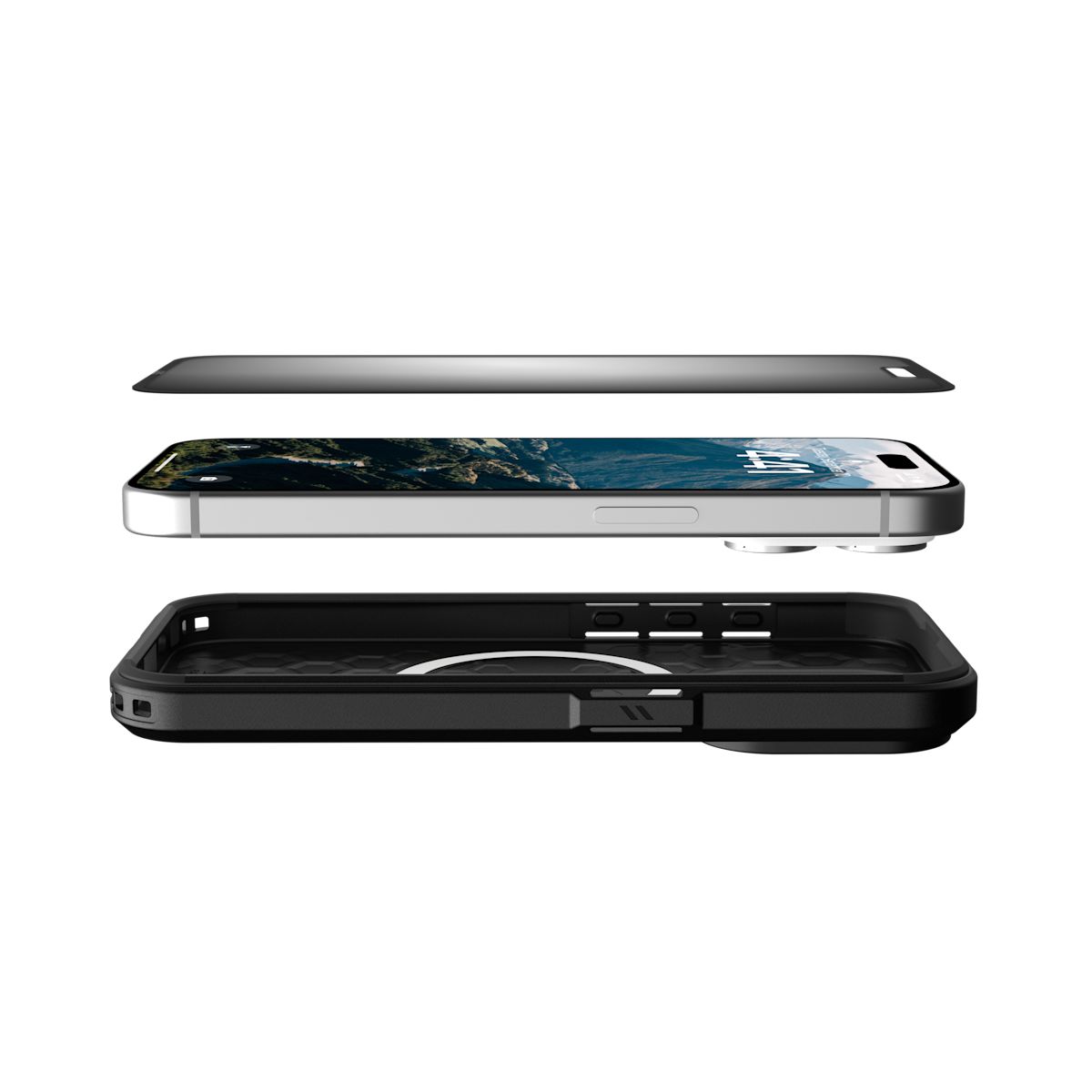 Removable & Reusable 2-Way Privacy Screen For iPhone 15 Pro