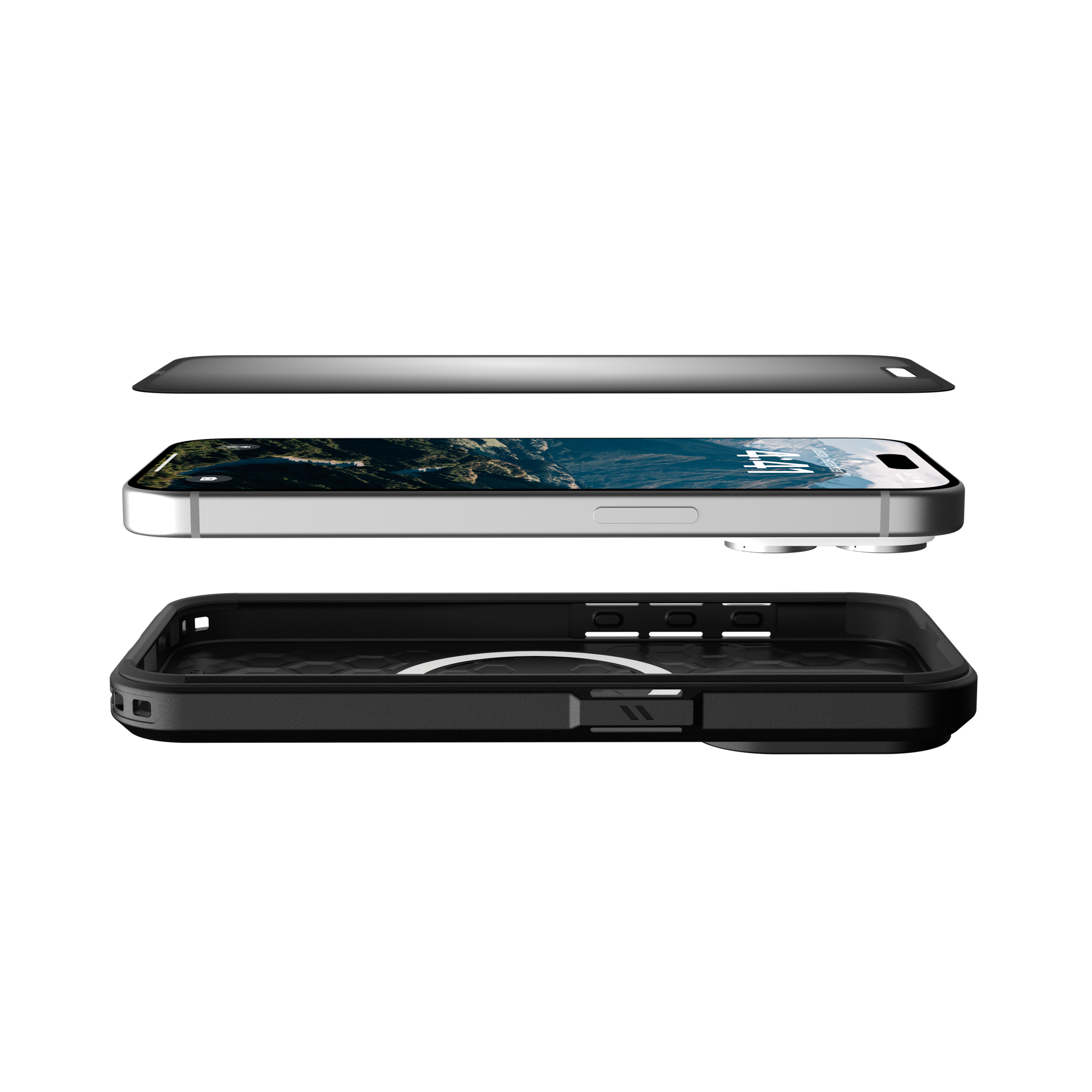 Removable & Reusable 2-Way Privacy Screen For iPhone 15 Pro