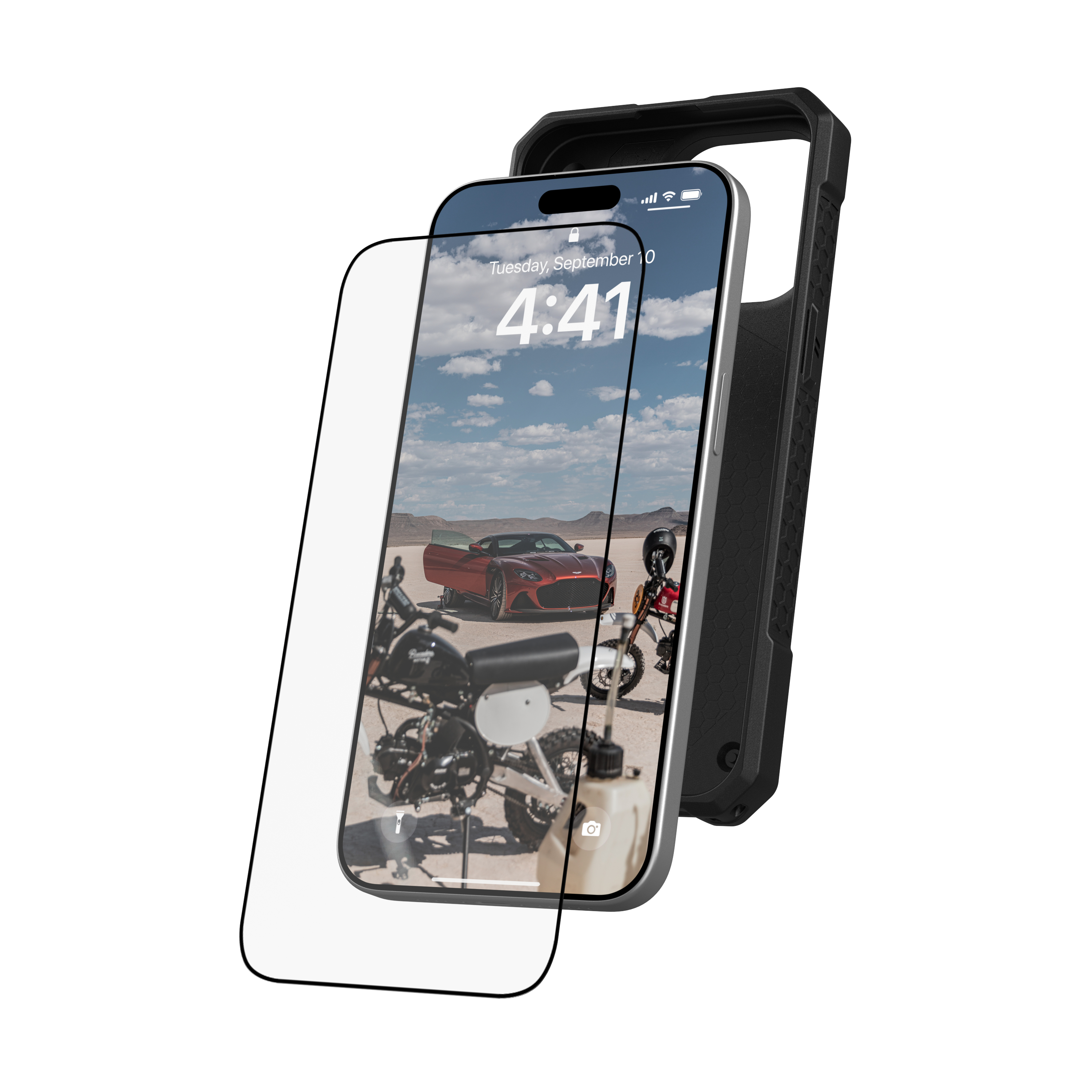 UAG Glass Screen Protector Shield Plus For iPhone 15 Pro Max