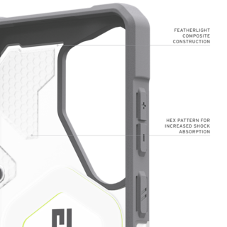 UAG Galaxy S26 Ultra - Pathfinder Clear Case + Lanyard Wrist Tether Lanyard in Active Neon Case + Active Neon Lanyard