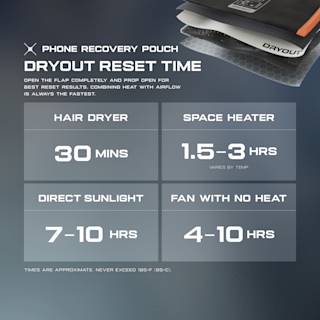 UAG Phone Recovery Pouch made with DRYOUT® Active Moisture-Removal Technology™ Backpacks case in Black