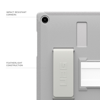 UAG Scout Healthcare Series Galaxy Tab A11+ Plus 11" with Kickstand & Hand Strap Case Tab A11+ Plus 11" in White/Grey