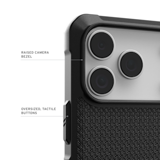 UAG Metropolis LT iPhone 17 Pro Case iPhone 17 Pro in Kevlar® Black detail view