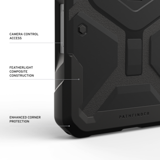 UAG Pathfinder iPhone 18 Pro Max Case iPhone 18 Pro Max in Black detail view