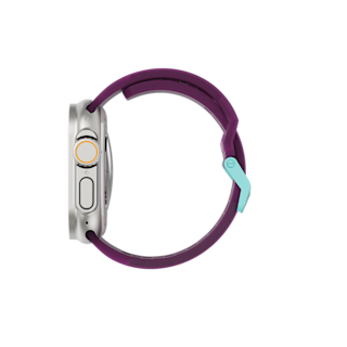 UAG Civilian Silicone Strap for Apple Watch Apple Watch case in Deep Purple Synth/Aqua