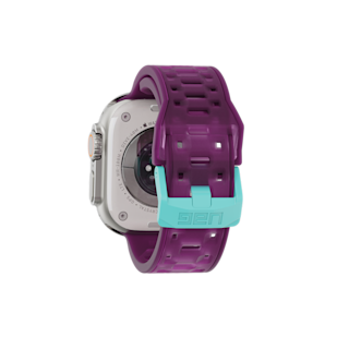 UAG Civilian Silicone Strap for Apple Watch Apple Watch case in Deep Purple Synth/Aqua