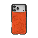 Civilian LT Case With MagSafe For Apple iPhone - Orange Topography 2