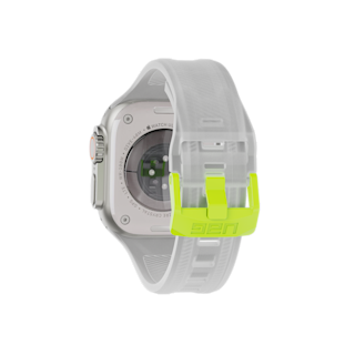 UAG Scout Silicone Strap for Apple Watch Apple Watch case in Smoke/Active Neon