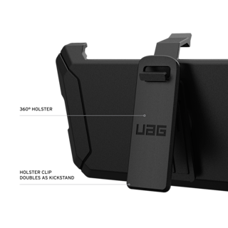 UAG Trooper iPhone 18 Pro Case with Holster iPhone 18 Pro in Black detail view