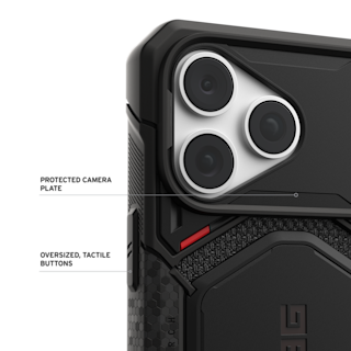 UAG Monarch Pro Kevlar iPhone 18 Pro Max Case iPhone 18 Pro Max in Kevlar® Black detail view