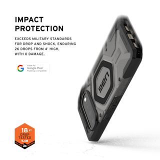 UAG Pathfinder Clear Pixel 11 Case Pixel 11 in Ash/Black
