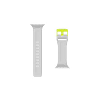 UAG Scout Silicone Strap for Apple Watch Apple Watch case in Smoke/Active Neon