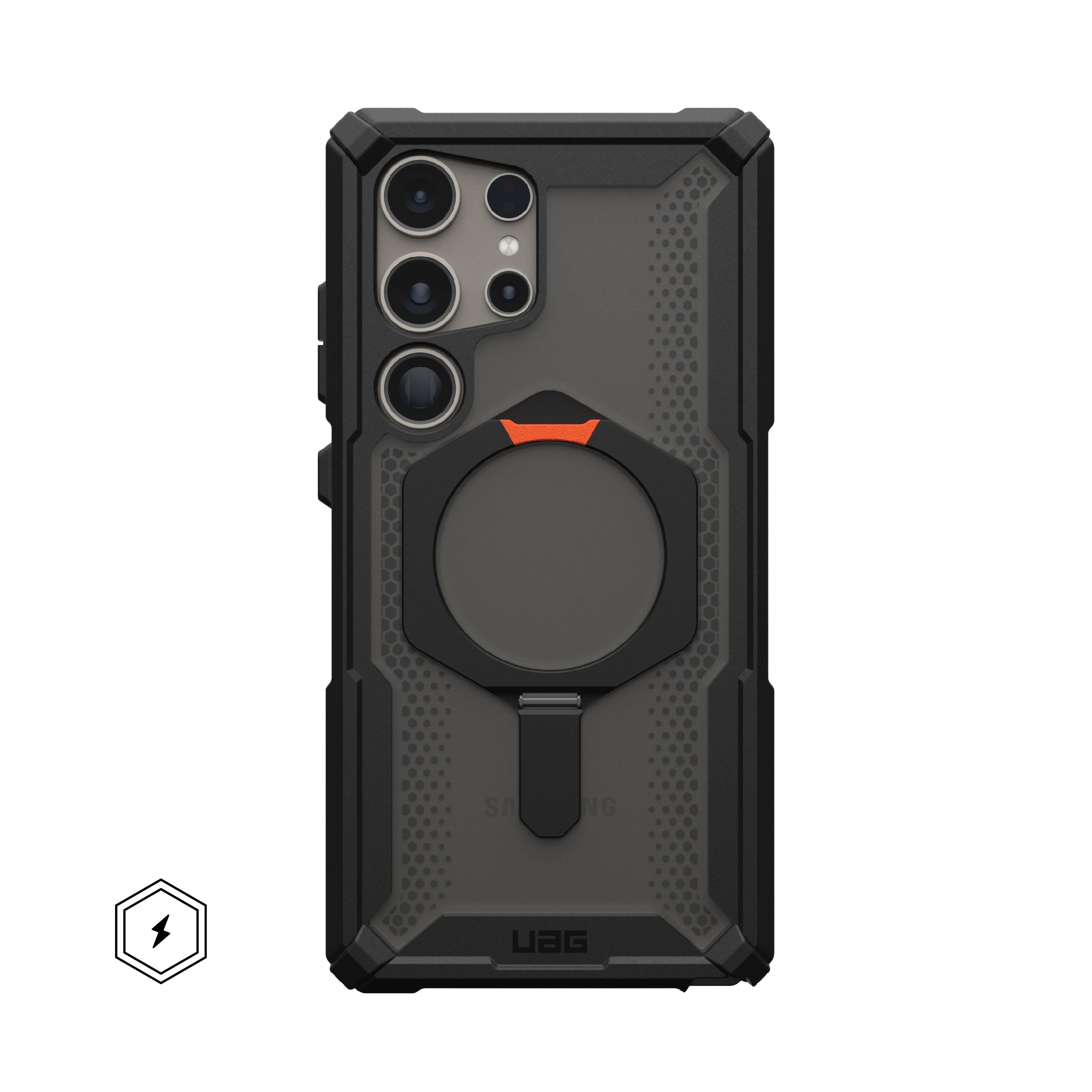 UAG Galaxy S24 Ultra Case Clear Protective Kickstand Plasma XTE Pro