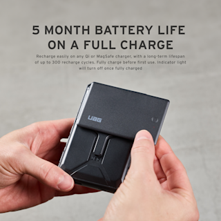 UAG Metropolis Kevlar Wallet with Tracker Card for Apple Wallets#Tracker Card case in Kevlar Black