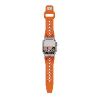 UAG Monarch Strap for Apple Watch Ultra 3, Ultra 2, Ultra Apple Watch Ultra 3/Ultra 2/Ultra case in Orange/Titanium