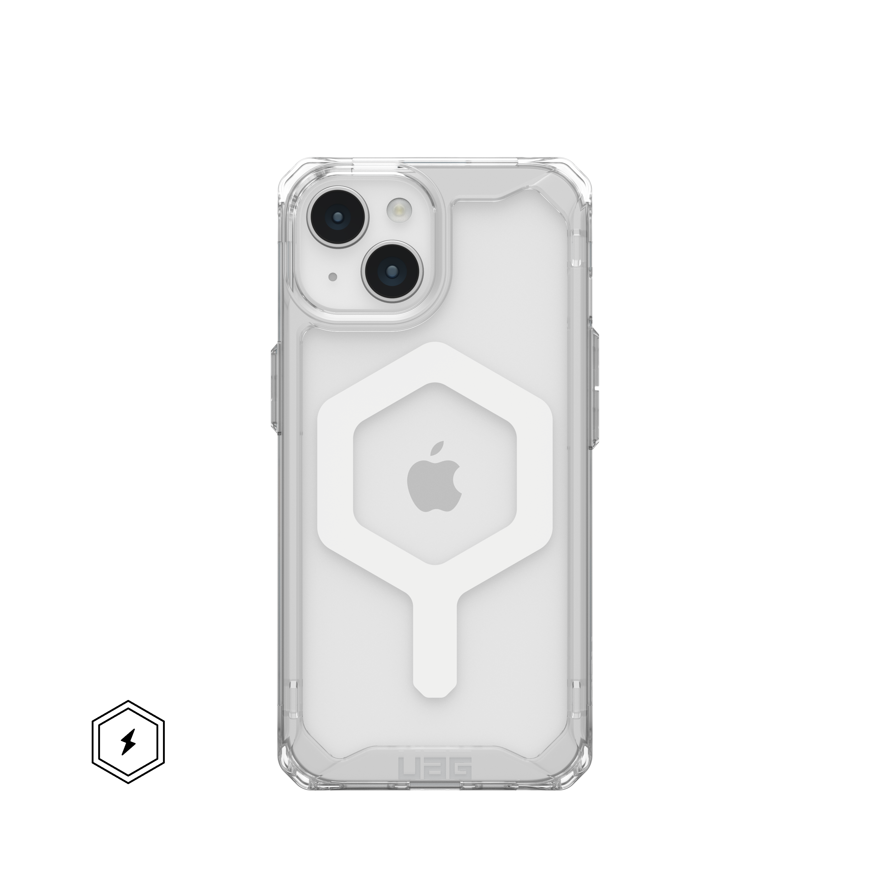 Case UAG Plyo con MagSafe para iPhone 15 Pro Max - Transparente/Blanco