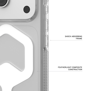 UAG Plyo iPhone 18 Pro Case iPhone 18 Pro in Ice/White detail view